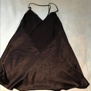 Black lace gown & robe